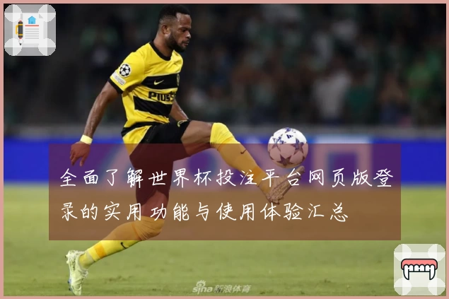 全面了解世界杯投注平台网页版登录的实用功能与使用体验汇总
